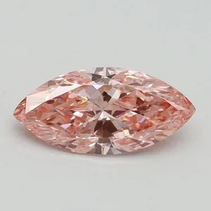 0.74ct MARQUISE Fancy Intense Pink VS2 Coloured Lab diamond