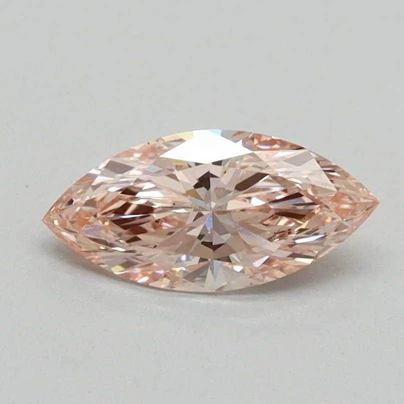 0.59ct MARQUISE Fancy Intense Pink VS2 Coloured Lab diamond