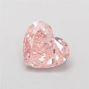 1.01ct HEART Fancy Brownish Pink VS1 Coloured Lab diamond