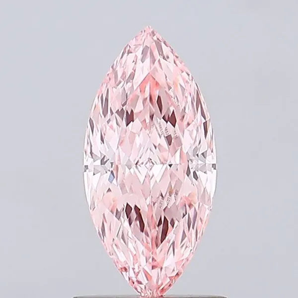 1.14ct MARQUISE Fancy Vivid Pink VVS2 Coloured Lab diamond