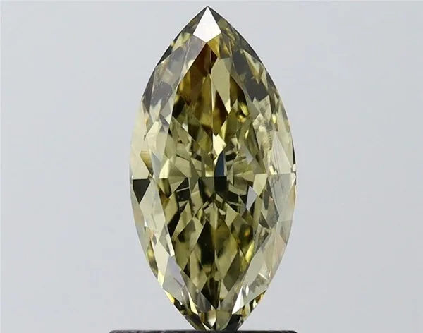 2.01ct MARQUISE Fancy Light Grayish Yellow VS1 Coloured Lab diamond