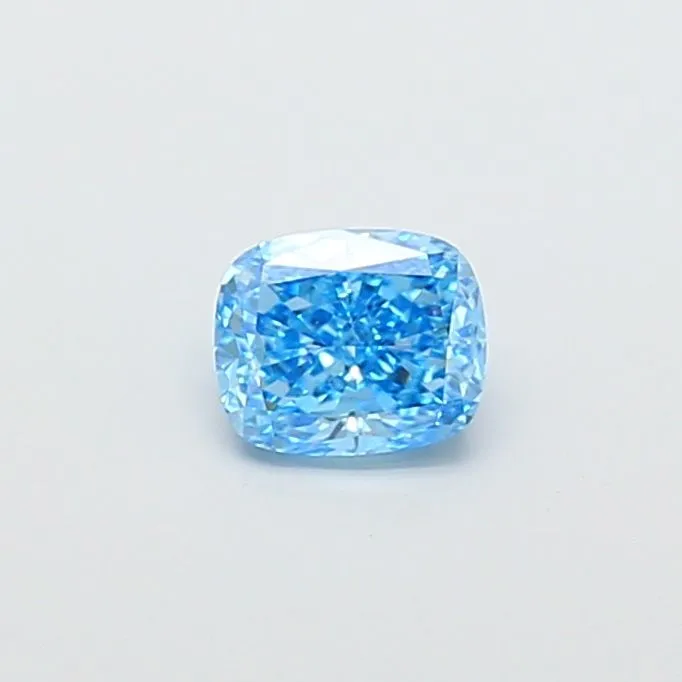 1.00ct CUSHION Fancy Vivid Blue VS2 Coloured Lab diamond