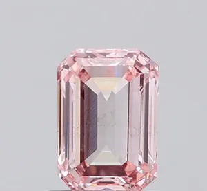 1ct EMERALD Fancy Pink VS2 Coloured Lab diamond