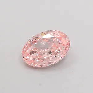 1.04ct OVAL Fancy Intense Pink VVS2 Coloured Lab diamond