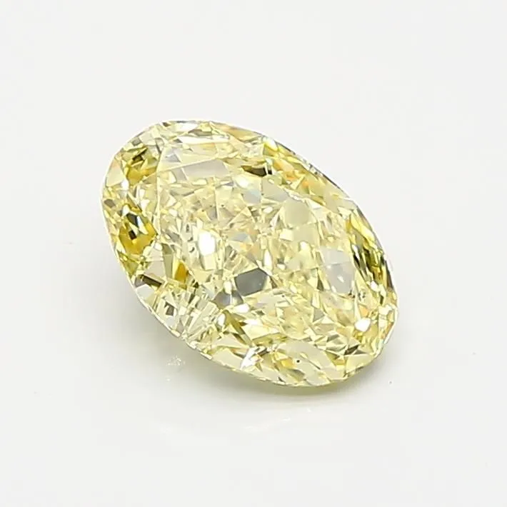 1.01ct OVAL Fancy Intense Yellow VS1 Coloured Lab diamond