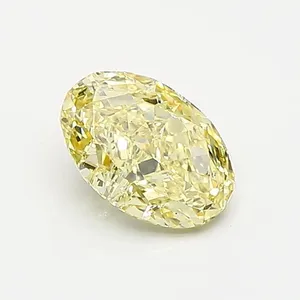 1.01ct OVAL Fancy Intense Yellow VS1 Coloured Lab diamond