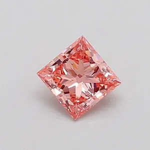 0.3ct PRINCESS Fancy Vivid Blue VS1 Coloured Lab diamond