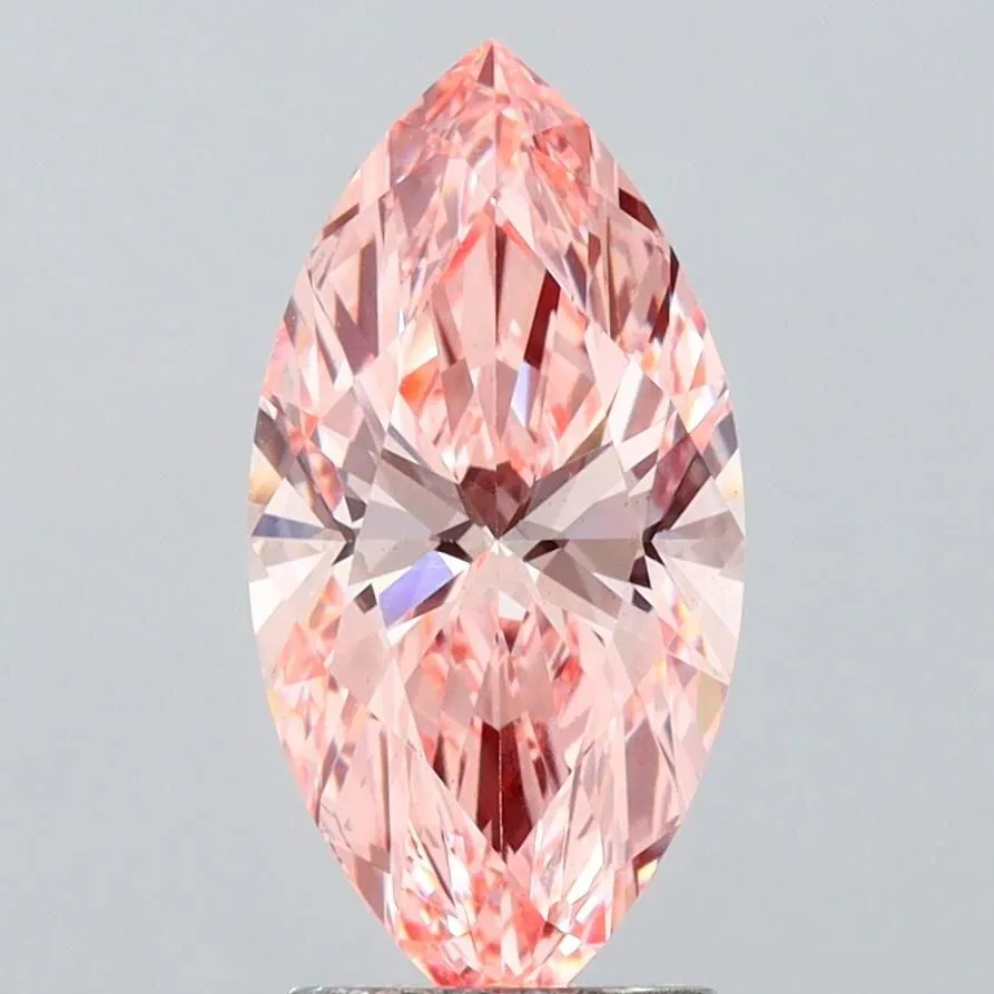 2.31ct MARQUISE Fancy Vivid Pink VS1 Coloured Lab diamond