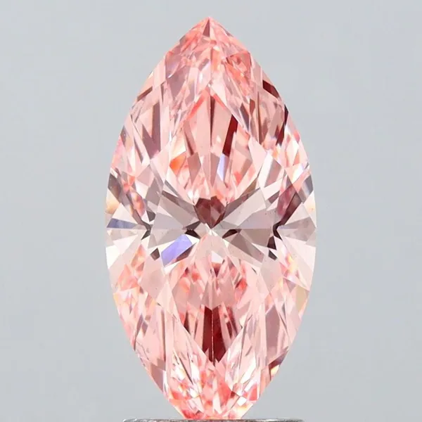 2.31ct MARQUISE Fancy Vivid Pink VS1 Coloured Lab diamond