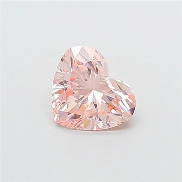1.01ct HEART Fancy Intense Pink VS1 Coloured Lab diamond