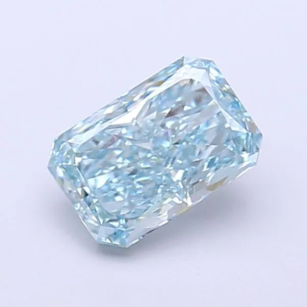 1.04ct RADIANT Fancy Intense Blue VS1 Coloured Lab diamond