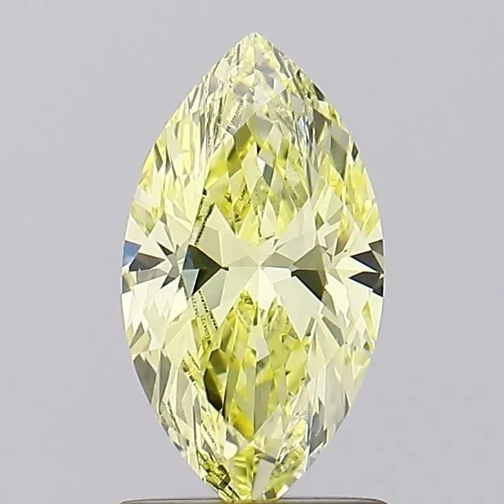 1.13ct MARQUISE Fancy Intense Yellow VVS1 Coloured Lab diamond