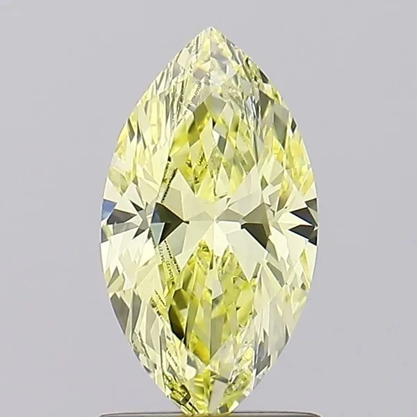 1.13ct MARQUISE Fancy Intense Yellow VVS1 Coloured Lab diamond