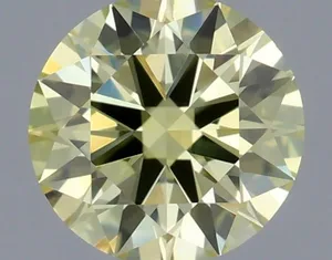 0.41ct ROUND Fancy Yellow VS1 Coloured Lab diamond
