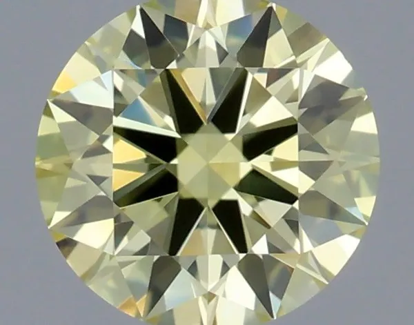 0.41ct ROUND Fancy Yellow VS1 Coloured Lab diamond