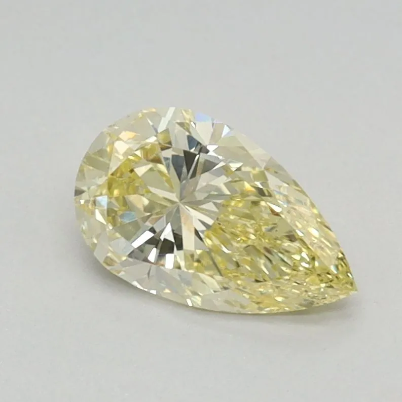 0.51ct PEAR Fancy Intense Yellow VS1 Coloured Lab diamond