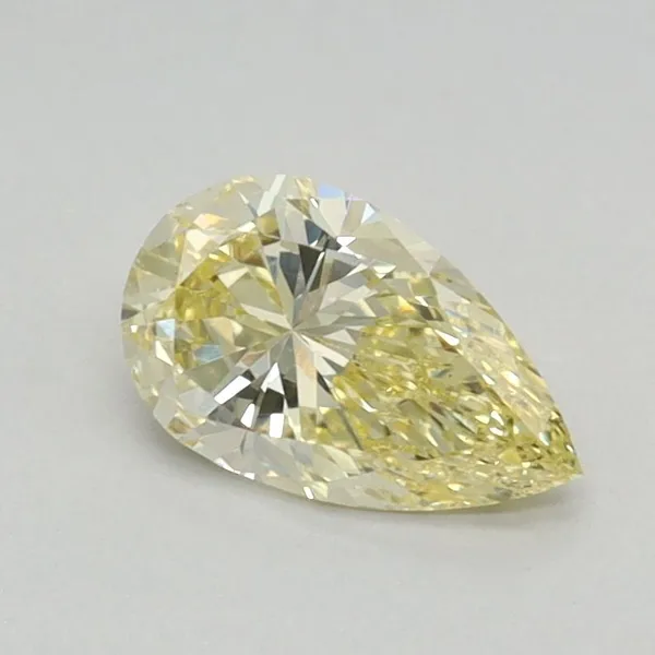 0.51ct PEAR Fancy Intense Yellow VS1 Coloured Lab diamond