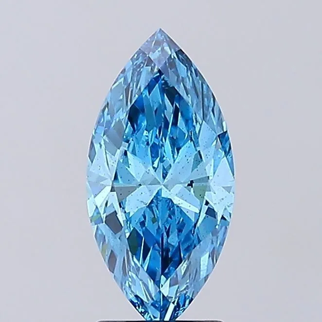 2.01ct MARQUISE Fancy Vivid Blue VS2 Coloured Lab diamond