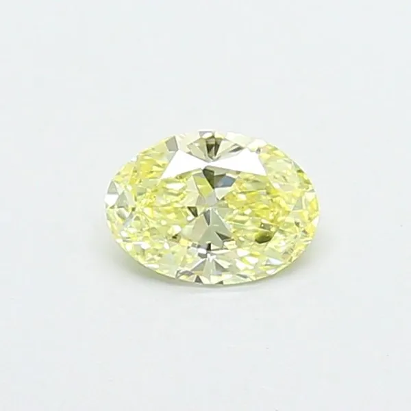 0.38ct OVAL Fancy Yellow VVS2 Coloured Lab diamond