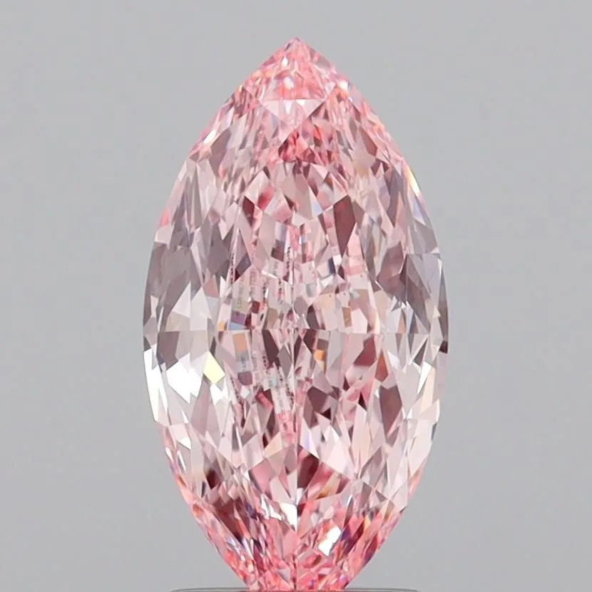 2.03ct MARQUISE Fancy Vivid Pink VVS2 Coloured Lab diamond