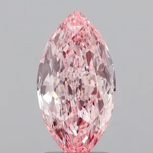 2.03ct MARQUISE Fancy Vivid Pink VVS2 Coloured Lab diamond