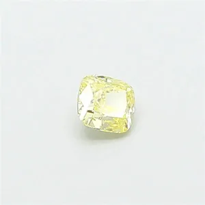 0.33ct CUSHION Fancy Yellow VS1 Coloured Lab diamond