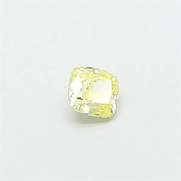 0.33ct CUSHION Fancy Yellow VS1 Coloured Lab diamond