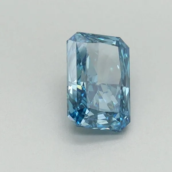 0.82ct RADIANT Fancy Vivid Blue VS1 Coloured Lab diamond