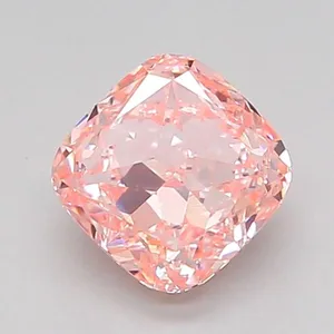 1.08ct CUSHION Fancy Intense Pink VS1 Coloured Lab diamond