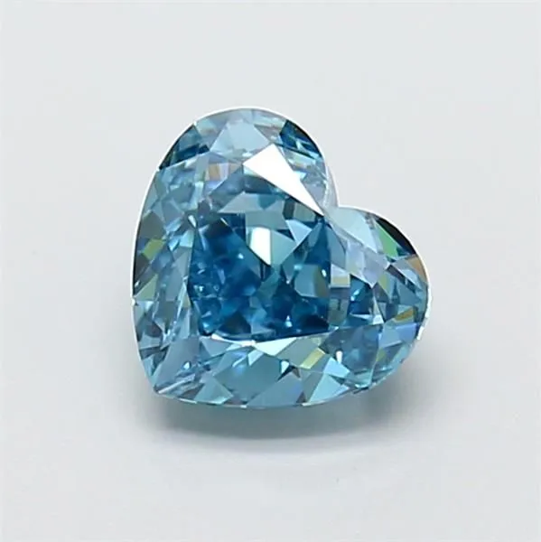 1.53ct HEART Fancy Vivid Blue VS1 Coloured Lab diamond