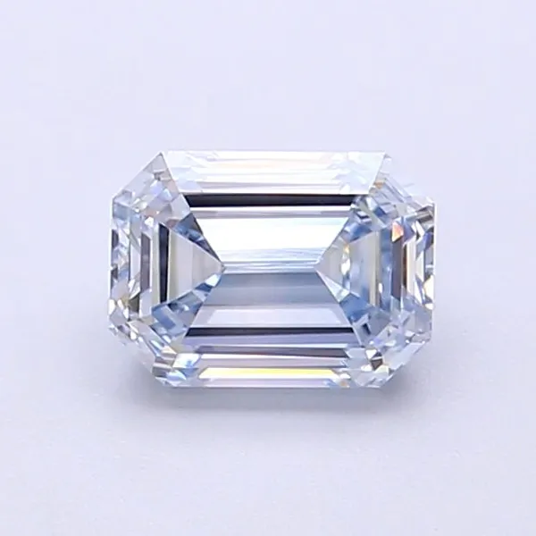 1ct EMERALD Fancy Blue VVS2 Coloured Lab diamond