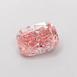 1.25ct CUSHION Fancy Intense Pink VVS2 Coloured Lab diamond