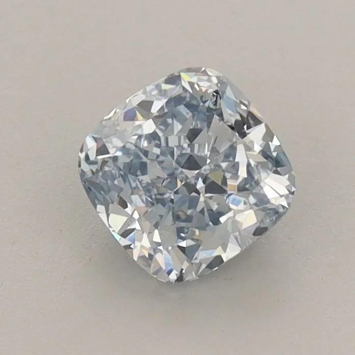 0.82ct CUSHION Fancy Blue VS1 Coloured Lab diamond