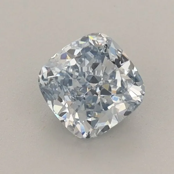 0.82ct CUSHION Fancy Blue VS1 Coloured Lab diamond
