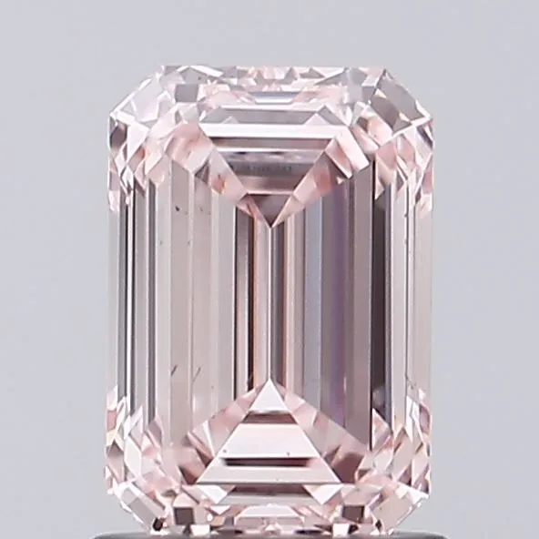 1.46ct EMERALD Fancy Pink VVS2 Coloured Lab diamond