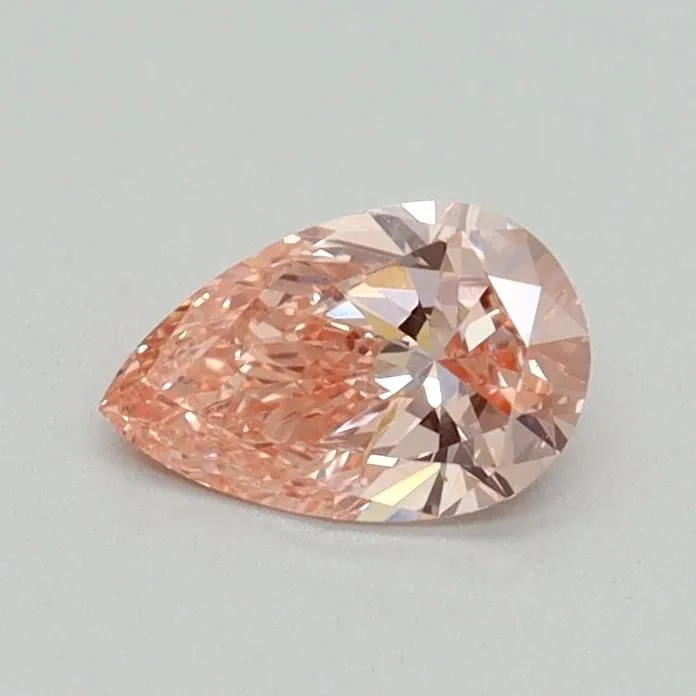 0.41ct PEAR Fancy Vivid Pink VS1 Coloured Lab diamond