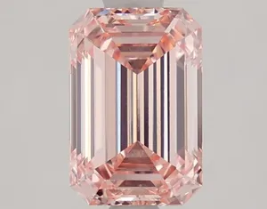 1.54ct EMERALD Fancy Intense Pink VVS2 Coloured Lab diamond