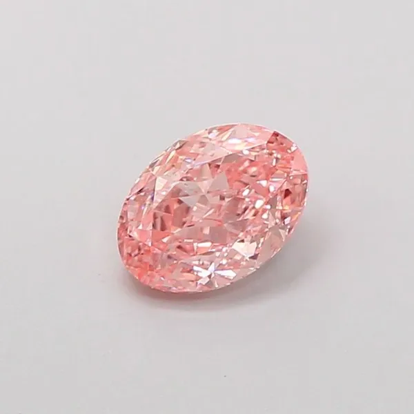 1.02ct OVAL Fancy Vivid Pink VS2 Coloured Lab diamond