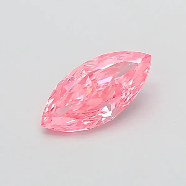 1.51ct MARQUISE Fancy Vivid Pink VVS2 Coloured Lab diamond