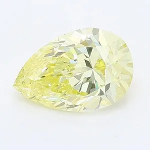 0.71ct PEAR Fancy Yellow VS1 Coloured Lab diamond