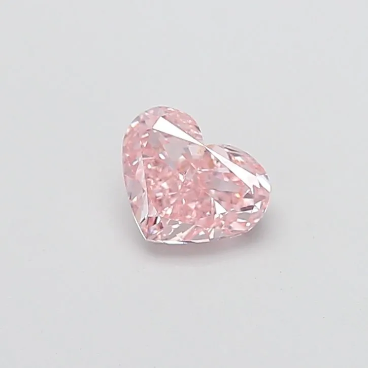 1.01ct HEART Fancy Pink VS2 Coloured Lab diamond