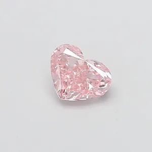 1.01ct HEART Fancy Pink VS2 Coloured Lab diamond