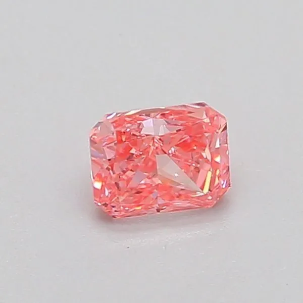 0.45ct RADIANT Fancy Vivid Pink VS1 Coloured Lab diamond