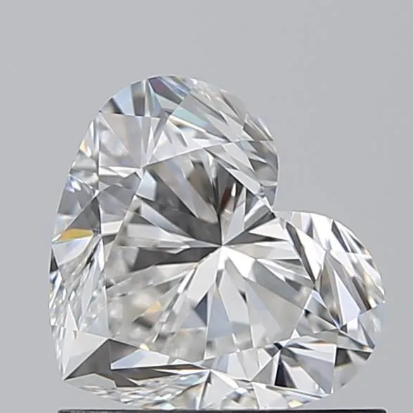 0.91ct HEART F VVS2 Natural diamond