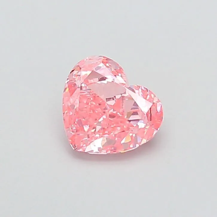 1.52ct HEART Fancy Vivid Pink VS2 Coloured Lab diamond