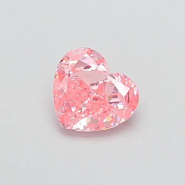 1.52ct HEART Fancy Vivid Pink VS2 Coloured Lab diamond