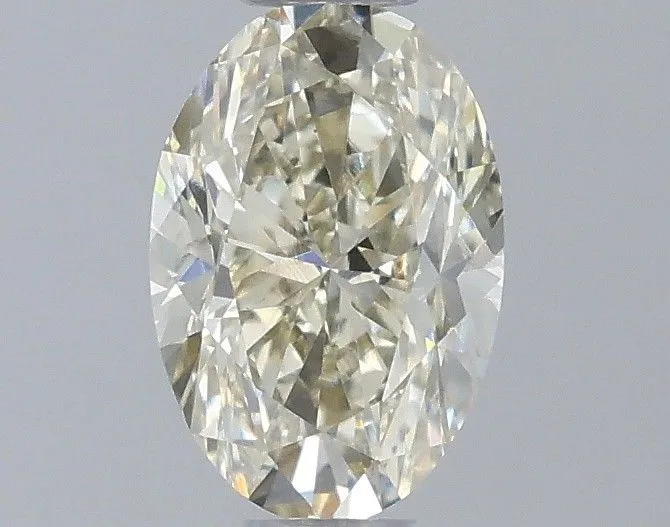 0.50ct OVAL Fancy Light Yellow VS1 Coloured Lab diamond