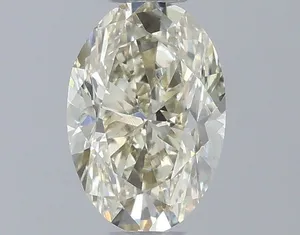 0.5ct OVAL Fancy Light Yellow VS1 Coloured Lab diamond