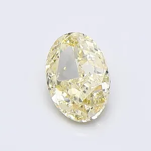 1ct OVAL Fancy Yellow VS1 Coloured Lab diamond