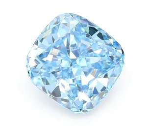 1.08ct CUSHION Fancy Vivid Blue VVS2 Coloured Lab diamond